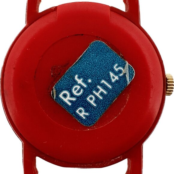 Vintage Lorus Minnie Mouse Children's Quartz Wristwatch Ref R PH415 Red Plastic - Picture 2 of 3